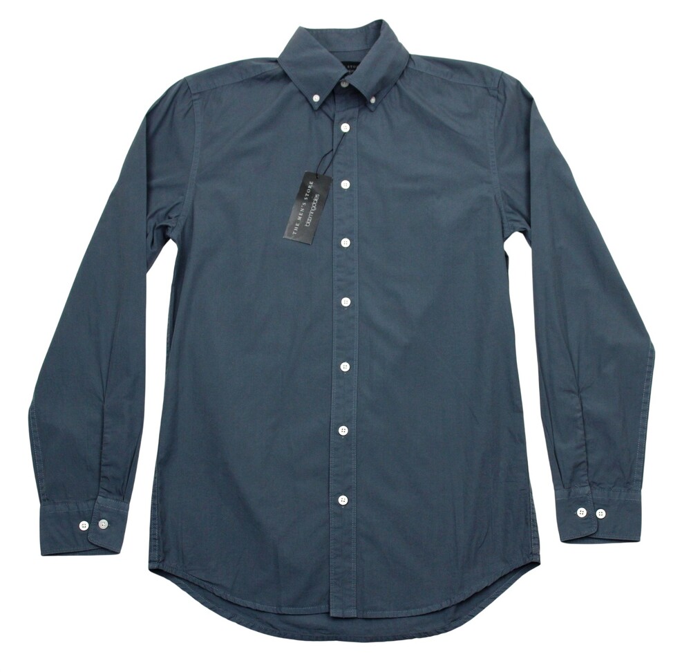 The Men's Store Bloomingdale's Shirt Mens Large Blue Long Sleeve Button Up